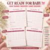 pregnancy journal printable with baby name ideas, name shortlist, voting and baby registry pages